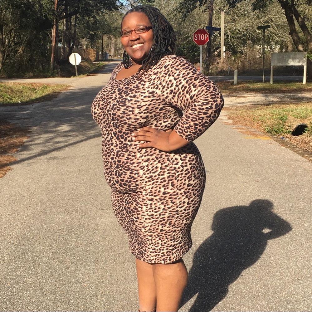 Leopard print dress